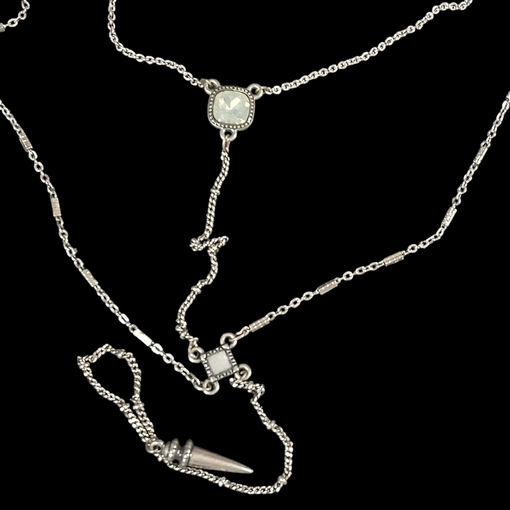 American Eagle Silvertone Layered Necklace Gypsy Country